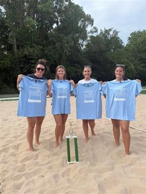 Congrats to Sandy Sisters, the Sand Volleyball League Champions!
